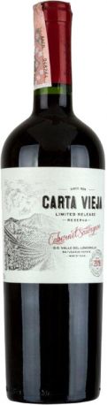 Вино Carta Vieja Cabernet Sauvignon красное сухое 0.75 л 13.5%