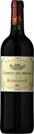 Вино De Mour Comte De Mour Bordeaux 2016 красное сухое 0.75 л 14%