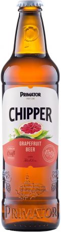 Упаковка пива Primator Chipper Грейпфрут светлое нефильтрованное 2% 0.5 л x 20 шт