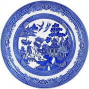 Тарелка обеденная Churchill Blue Willow круглая 26 см Тарелка обеденная Churchill Blue Willow круглая 26 см