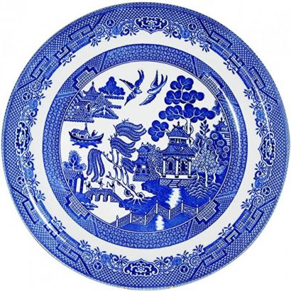 Тарелка обеденная Churchill Blue Willow круглая 26 см