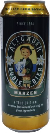 Упаковка пива Allgauer Buble Marzen светлое фильтрованное 5.5% 0.5 х 24 шт. - Фото 2