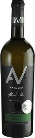 Вино AV blend Chardonnay-Riesling белое сухое 0.75л 12.5%