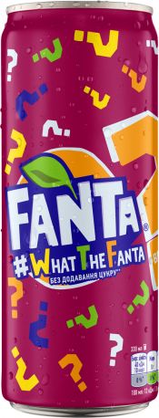Упаковка безалкогольного напитка Fanta What the Fanta 330 мл х 12 банок