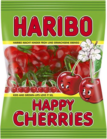 Упаковка конфет жевательных HARIBO Счастливые вишни 5 шт х 200 г