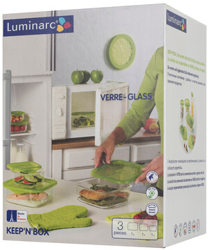 Набор прямоугольных контейнеров Luminarc Keep'n Box 3 предмета - Фото 11