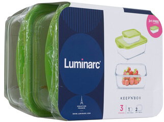 Набор контейнеров прямоугольных Luminarc Keep'n Box 3 предмета - Фото 6