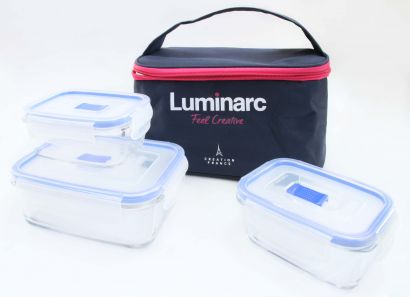 Набор контейнеров Luminarc Pure Box Active 3 шт + термосумка P7379