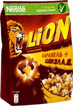 Упаковка готовых завтраков Nestle Lion Карамель + шоколад 450 г х 18 шт Упаковка готовых завтраков Nestle Lion Карамель + шоколад 450 г х 18 шт