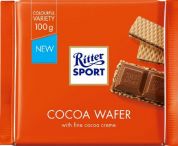 Шоколад Ritter Sport молочный с начинкой какао и вафли 100 г Шоколад Ritter Sport молочный с начинкой какао и вафли 100 г