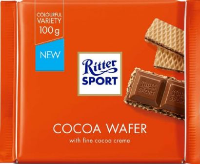 Шоколад Ritter Sport молочный с начинкой какао и вафли 100 г