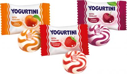 Карамель леденцовая Roshen Yogurtini Микс 1 кг