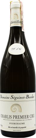 Вино De Mour Domaine Sеguinot Bordet Chablis Fourchaume 2016 белое сухое 0.75 л 13%