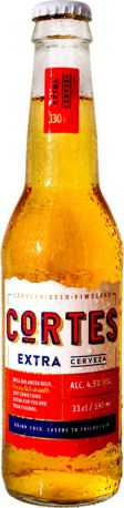 Упаковка пива Cortes Extra 4.5% 0.33 л x 24 шт