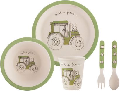Набор столовых приборов для детей Creative Tops Visit A Farm Трактор 5 шт