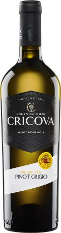 Вино Cricova Пино Гриджио белое сухое 0.75 л 13%
