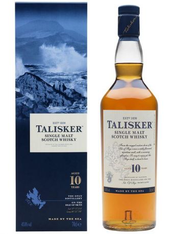 Виски Talisker 10 лет выдержки 0.7 л 45.8%