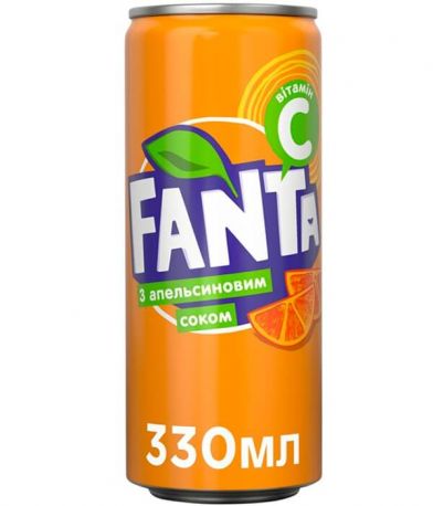 Упаковка безалкогольного напитка Fanta Апельсин 0.33 л х 12 банок