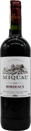 Вино De Mour Miquau Bordeaux 2016 красное сухое 0.75 л 14%