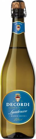 Вино Игристое Decordi Lambrusco Bianco Secco белое сухое 0.75 л 10.5%