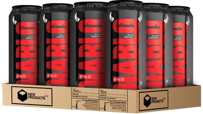 Упаковка слабоалкогольного напитка Diablo Black Alco Energy 8% 0.5 л x 12 банок - Фото 2