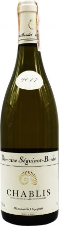 Вино De Mour Domaine Sеguinot Bordet Chablis 2017 белое сухое 0.75 л 12.5%