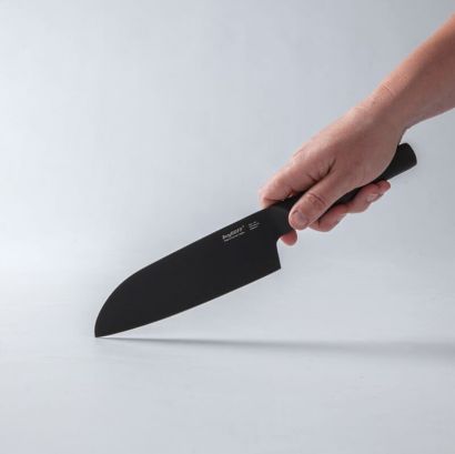 Кухонный нож BergHOFF Ron японский 160 мм Black - Фото 4