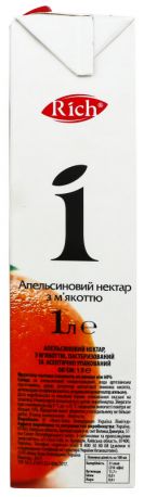 Упаковка нектара Rich Combifit Апельсинового 1 л х 12 шт - Фото 13