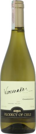 Вино Winemaker Chardonnay белое сухое 3 л 13% - Фото 2