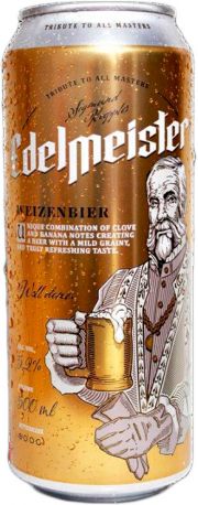 Упаковка пива Edelmeister Weizen светлое фильтрованное 5.2% 0.5 л x 24 шт