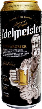 Упаковка пива Edelmeister Schwarzbier 4.2% 0.5 л x 24 шт