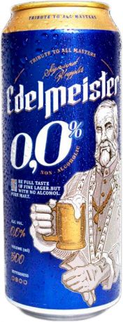 Упаковка пива Edelmeister Nonalkogolic безалкогольное 0.5 л x 24 шт