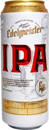 Упаковка пива Edelmeister IPA 4.5% 0.5 л x 24 шт