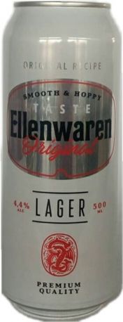 Пиво Ellenwaren Original светлое фильтрованное 4.4% 0.5 л