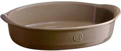 Форма для запекания Emile Henry Ovenware овальная 35х22 см Бежевая - Фото 1