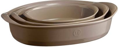 Форма для запекания Emile Henry Ovenware овальная 35х22 см Бежевая - Фото 3