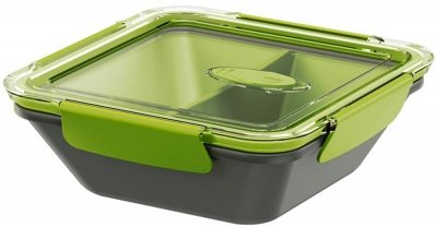 Ланч-бокс квадратный Emsa Bento Box квадратный 900 мл Серо-зеленый