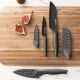 Кухонный нож BergHOFF Essentials Eclipse Сантоку с покрытием 140 мм в чехле - Фото 3