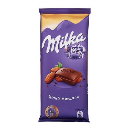 Шоколад Milka с цельным миндалем 90 г - Фото 5