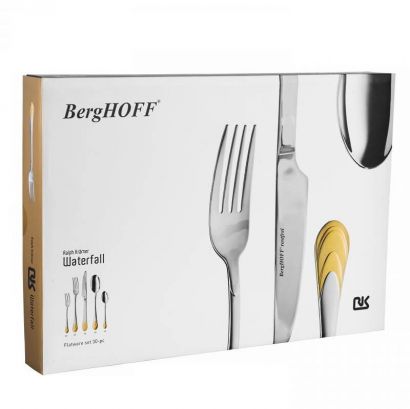 Набор столовых приборов BergHOFF Essentials Waterfall 30 предметов - Фото 4