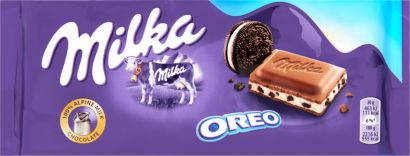 Шоколад Milka с кусочками печенья Oreo 100 г - Фото 4