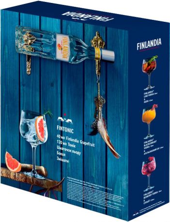 Водка Finlandia Grapefruit 0.5 л 37.5% + Швепс Indian Ton ж/б 330 мл 2 шт - Фото 2