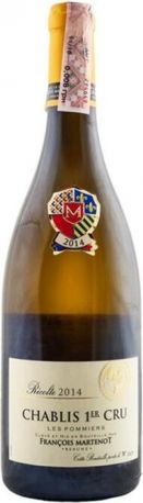 Вино Francois Martenot Chablis 1er Cru Les Pommiers Bourgogne белое сухое 0.75 л 12.5%