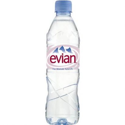 Упаковка минеральной негазированной воды Evian 0.5 л х 6 бутылок