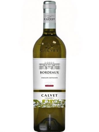 Вино Calvet Semillon-Sauvignon Bordeaux белое сухое 0.75 л 12%