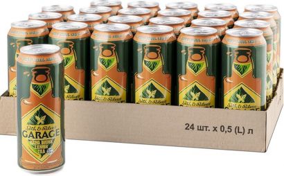 Упаковка пива Garage Hard Lemon Tea светлое 4.6% 0.5 л x 24 шт.