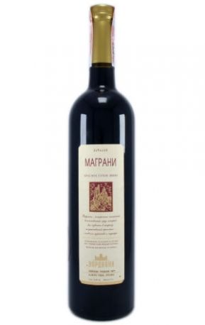 Вино Vardiani Маграни красное сухое 0.75 л 9.5-14%