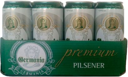 Упаковка пива Germania Premium светлое фильтрованное 4.8% 0.95 л x 12 шт