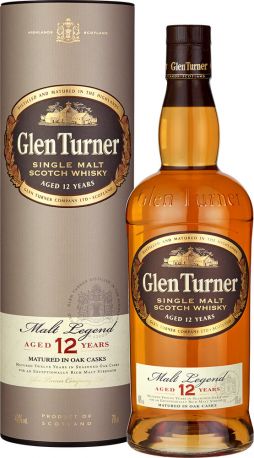 Виски Glen Turner 12 Y.O. 0.7 л 40%