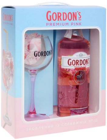 Джин Gordon's Premium Pink 0.7 л 37.5% + бокал - Фото 5